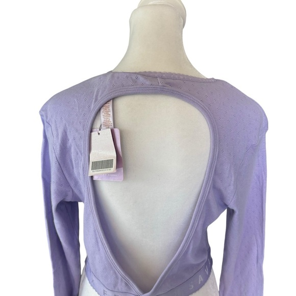 Savage x Fenty - NWT Savage x Cotton Jersey Open Back Crop Top Sz 1X - Picture 6 of 8